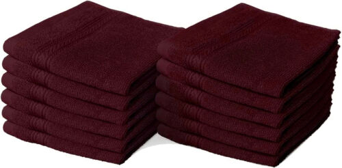 8 X Luxury Face Cloth Towel Set 100% Egyptian Cotton Soft Flannels Wash Cloths Towelsworld