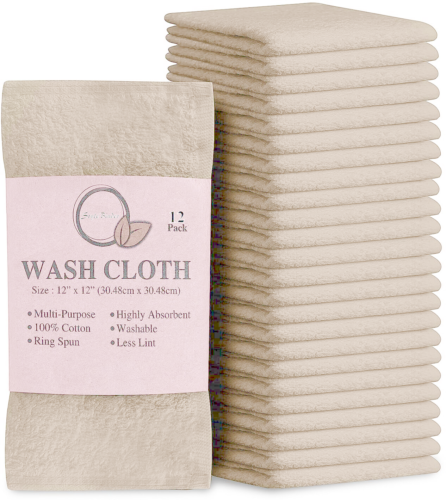 Soft Egyptian cotton wash towels
